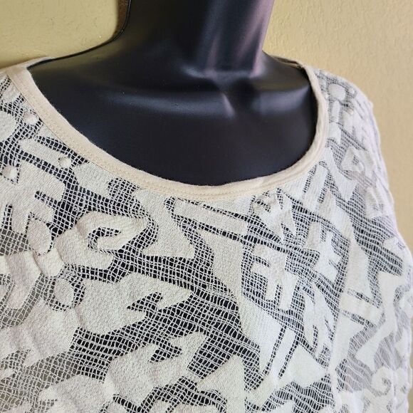 Madewell Sheer Cream Top   - Picture 2 of 7